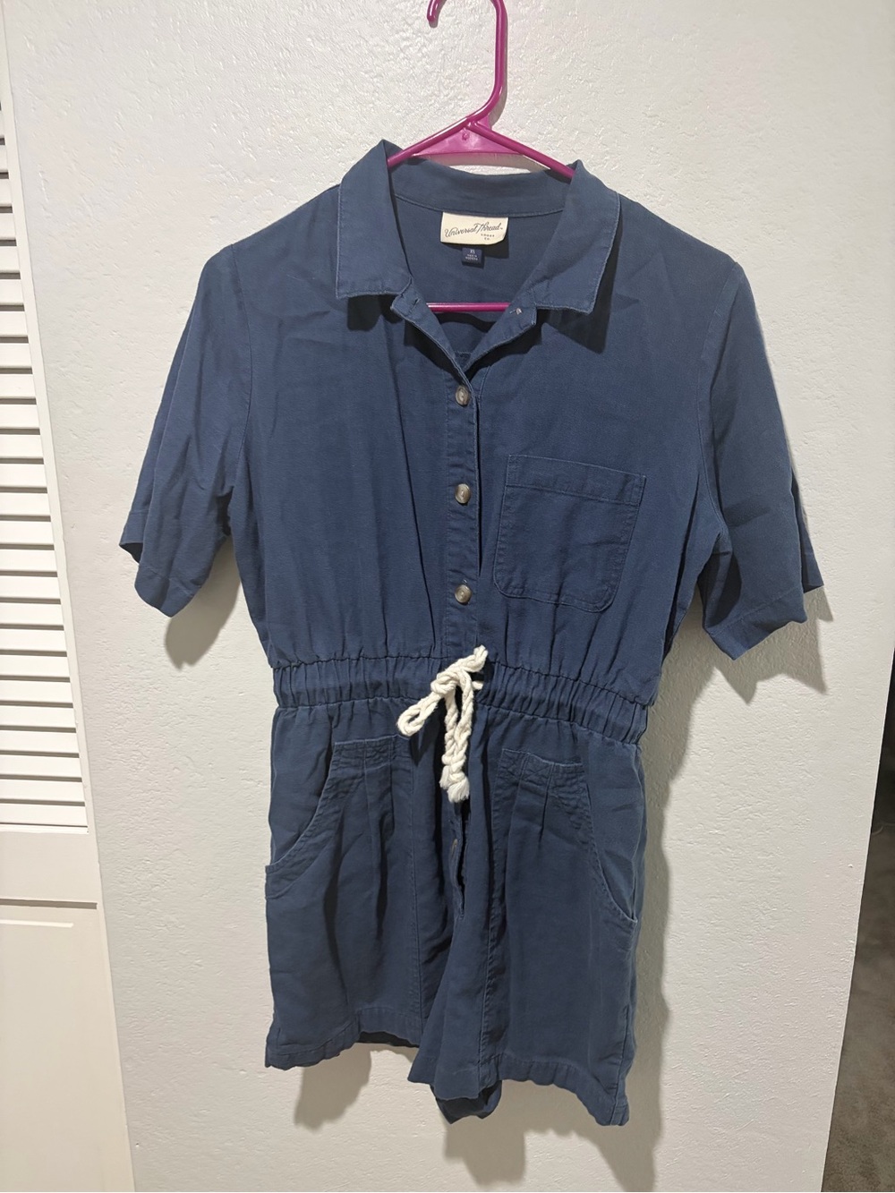 Universal thread linen blend romper